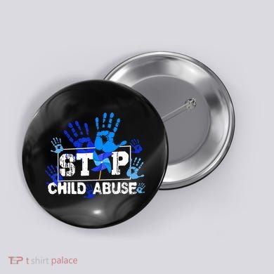 Stop Child Abuse Child Abuse Prevention Awareness Pinwheels  Button
