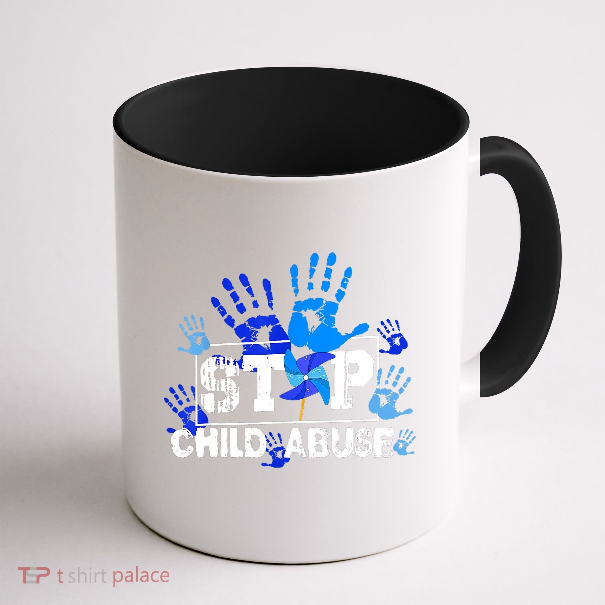 Stop Child Abuse Child Abuse Prevention Awareness Pinwheels  Coffee Mug