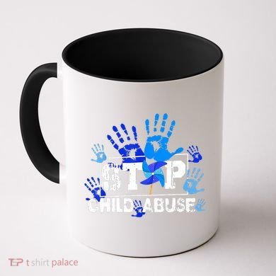 Stop Child Abuse Child Abuse Prevention Awareness Pinwheels  Coffee Mug