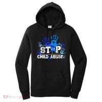 Stop Child Abuse Child Abuse Prevention Awareness Pinwheels  Women's Hoodie thumb 0