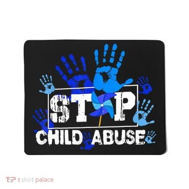 Stop Child Abuse Child Abuse Prevention Awareness Pinwheels  Mousepad