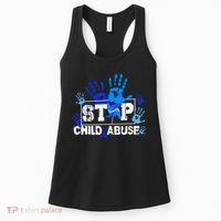 Stop Child Abuse Child Abuse Prevention Awareness Pinwheels  Women's Tank Top thumb 0