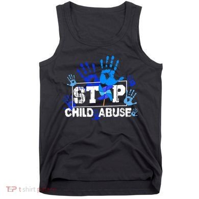 Stop Child Abuse Child Abuse Prevention Awareness Pinwheels  Tank Top
