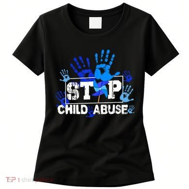 Stop Child Abuse Child Abuse Prevention Awareness Pinwheels  Women's T-Shirt
