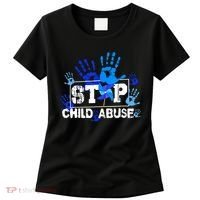 Stop Child Abuse Child Abuse Prevention Awareness Pinwheels  Women's T-Shirt thumb 0