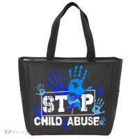 Stop Child Abuse Child Abuse Prevention Awareness Pinwheels  Tote Bag thumb 0