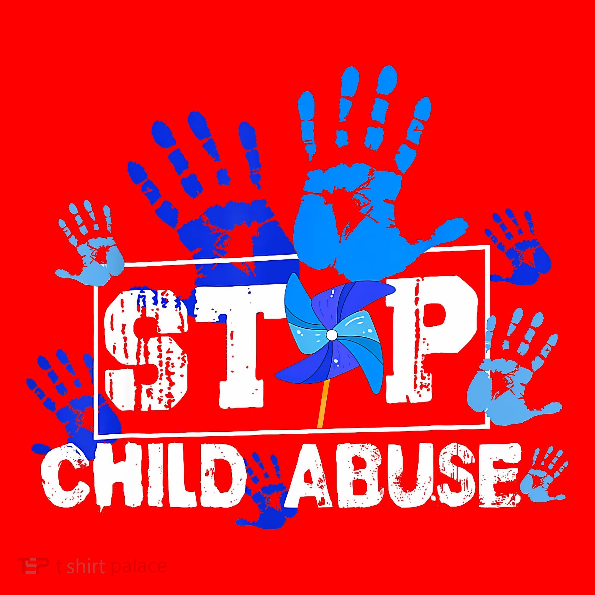 Stop Child Abuse Child Abuse Prevention Awareness Pinwheels  Santa Hat