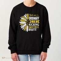 Sarcoma Cancer Awareness Just Ordinary Warrior Gift Women's Sweatshirt thumb 0
