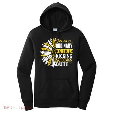 Sarcoma Cancer Awareness Just Ordinary Warrior Gift Women's Hoodie