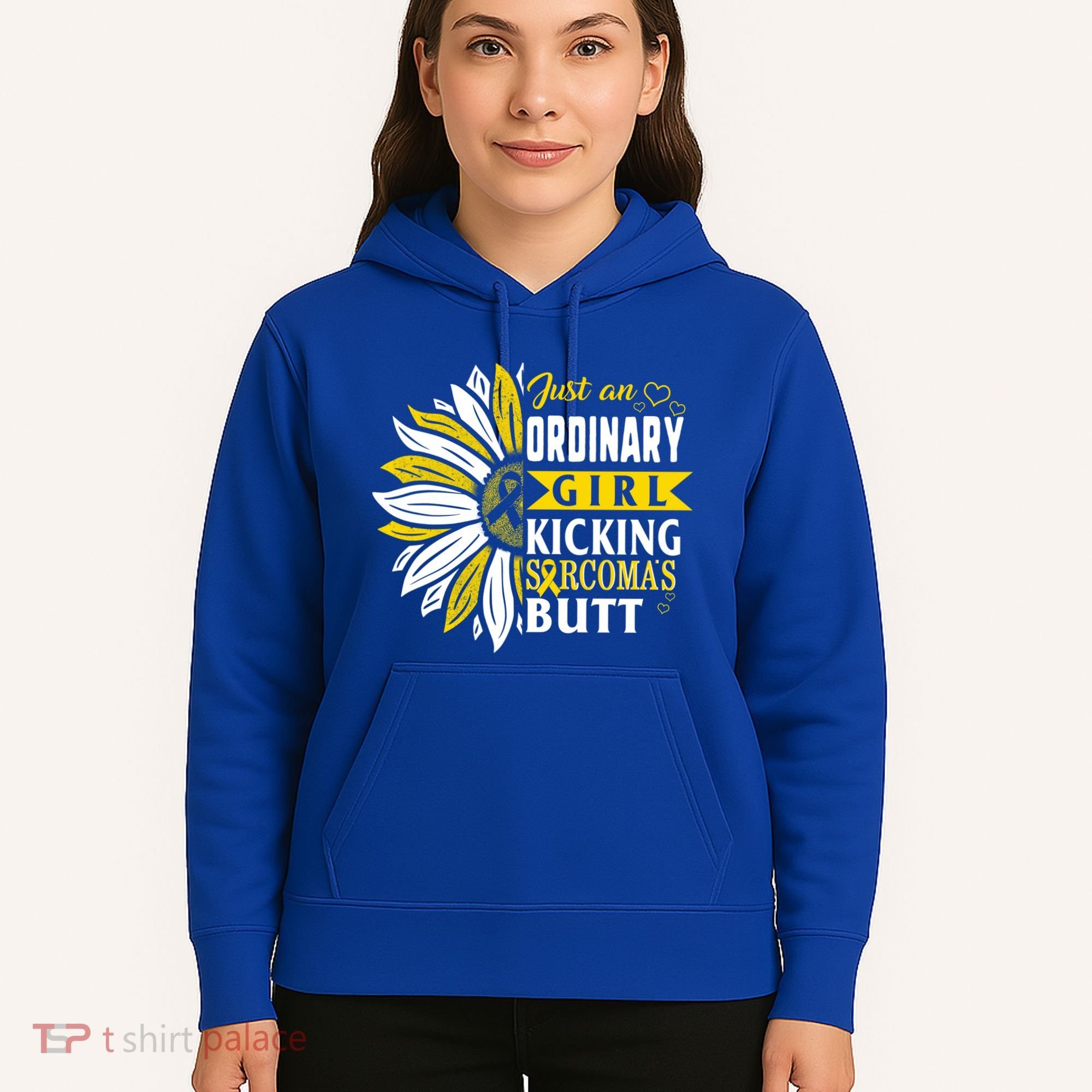 Sarcoma Cancer Awareness Just Ordinary Warrior Gift Hoodie
