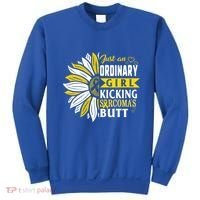 Sarcoma Cancer Awareness Just Ordinary Warrior Gift Sweatshirt thumb 0