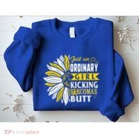 Sarcoma Cancer Awareness Just Ordinary Warrior Gift Sweatshirt thumb 2