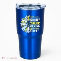 Sarcoma Cancer Awareness Just Ordinary Warrior Gift Tumbler thumb 0