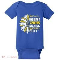 Sarcoma Cancer Awareness Just Ordinary Warrior Gift Baby Bodysuit thumb 0