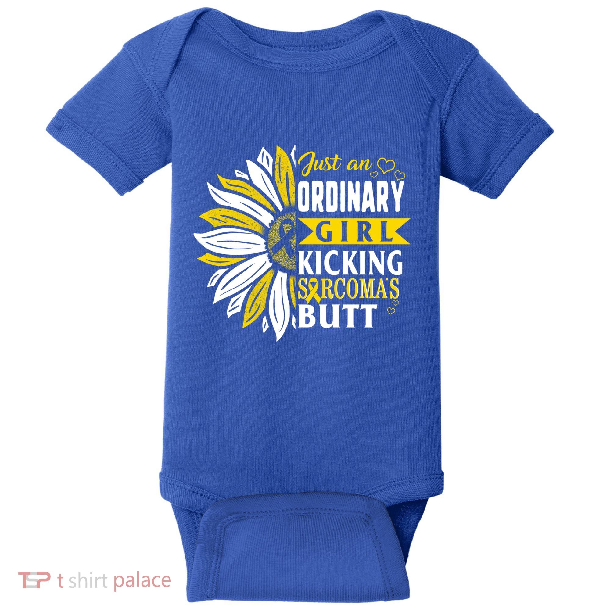 Sarcoma Cancer Awareness Just Ordinary Warrior Gift Baby Bodysuit