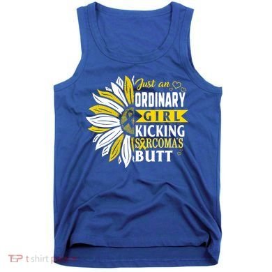 Sarcoma Cancer Awareness Just Ordinary Warrior Gift Tank Top