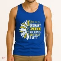 Sarcoma Cancer Awareness Just Ordinary Warrior Gift Tank Top thumb 3