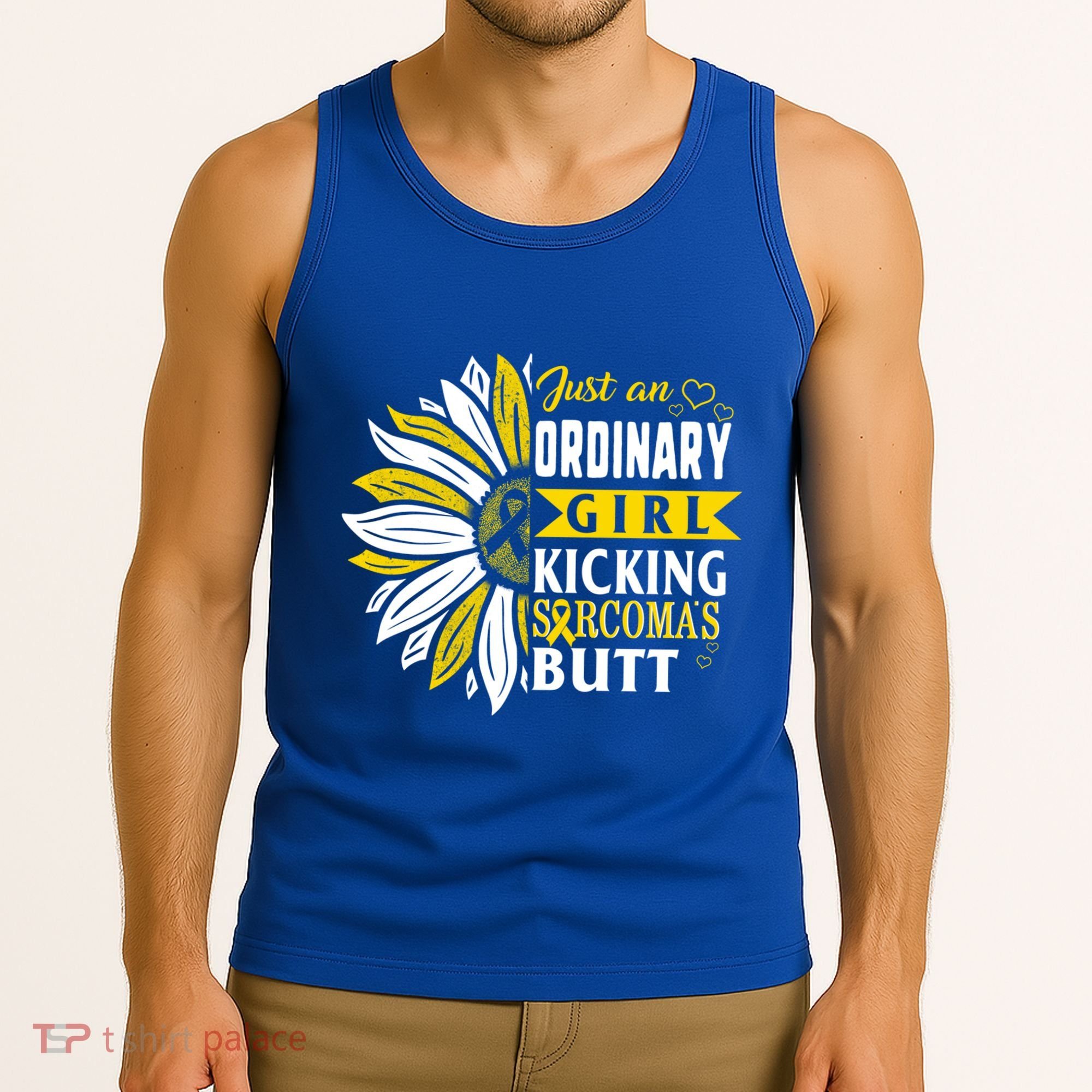 Sarcoma Cancer Awareness Just Ordinary Warrior Gift Tank Top