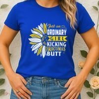 Sarcoma Cancer Awareness Just Ordinary Warrior Gift Women's T-Shirt thumb 2