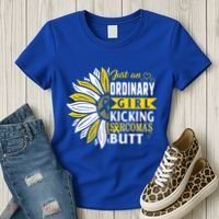 Sarcoma Cancer Awareness Just Ordinary Warrior Gift Women's T-Shirt thumb 3