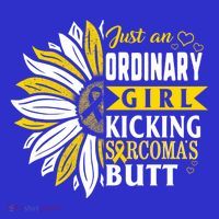 Sarcoma Cancer Awareness Just Ordinary Warrior Gift Women's T-Shirt thumb 6