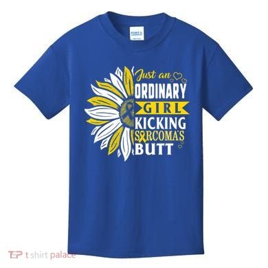Sarcoma Cancer Awareness Just Ordinary Warrior Gift Kids T-Shirt