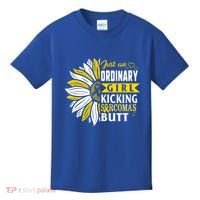 Sarcoma Cancer Awareness Just Ordinary Warrior Gift Kids T-Shirt thumb 0