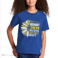 Sarcoma Cancer Awareness Just Ordinary Warrior Gift Kids T-Shirt thumb 2