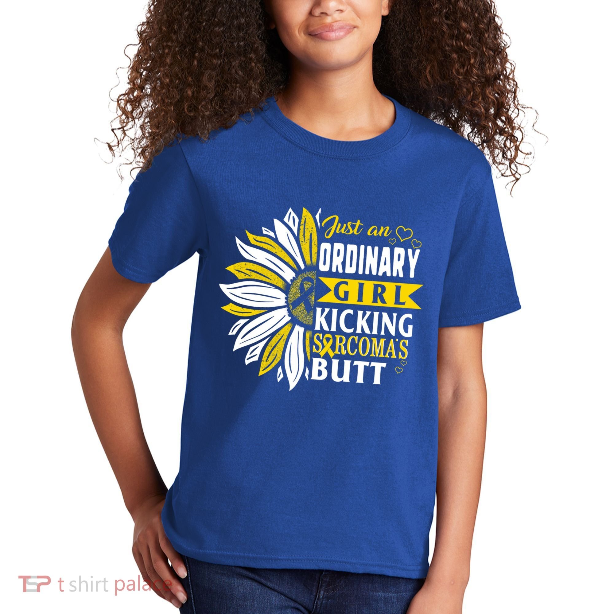 Sarcoma Cancer Awareness Just Ordinary Warrior Gift Kids T-Shirt