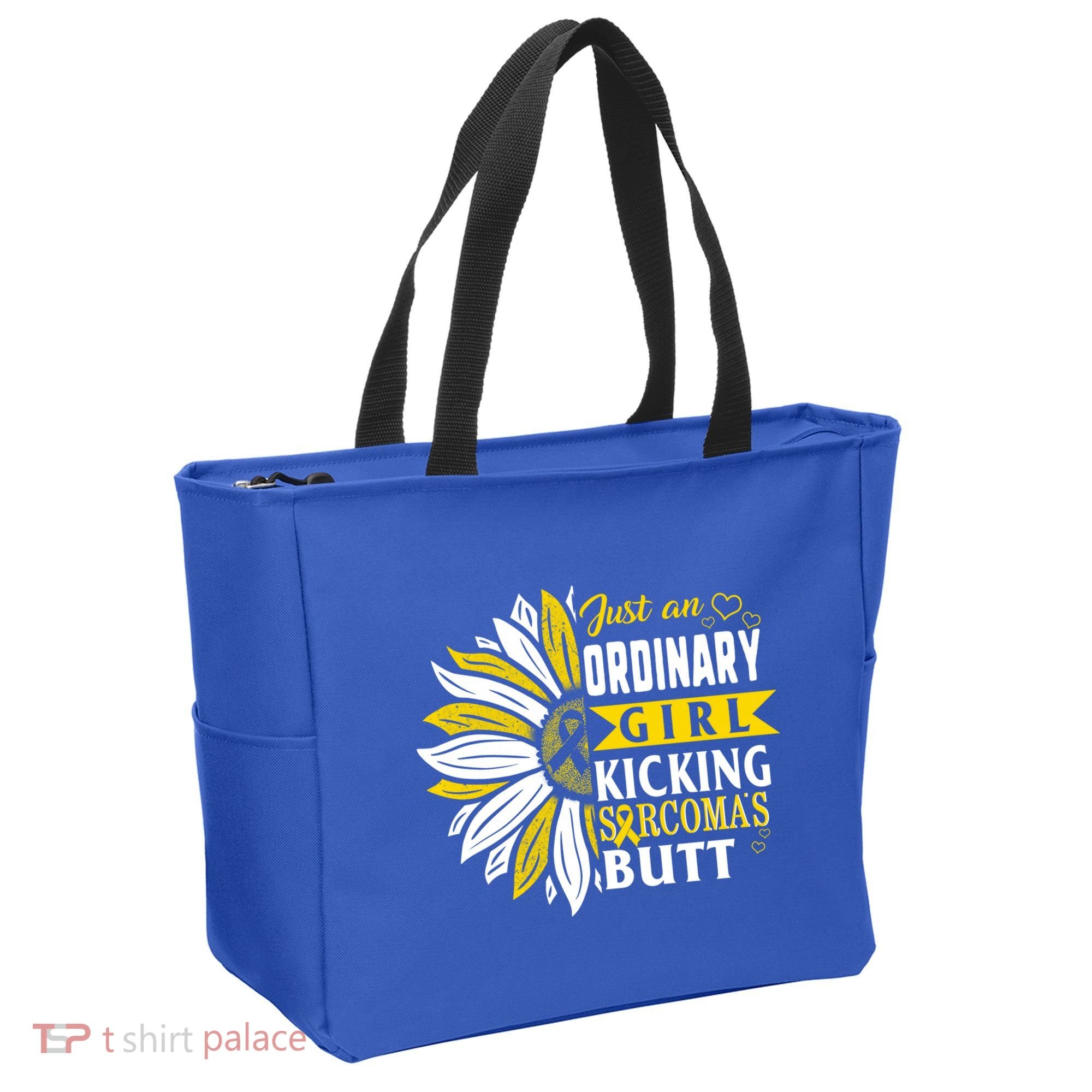 Sarcoma Cancer Awareness Just Ordinary Warrior Gift Tote Bag