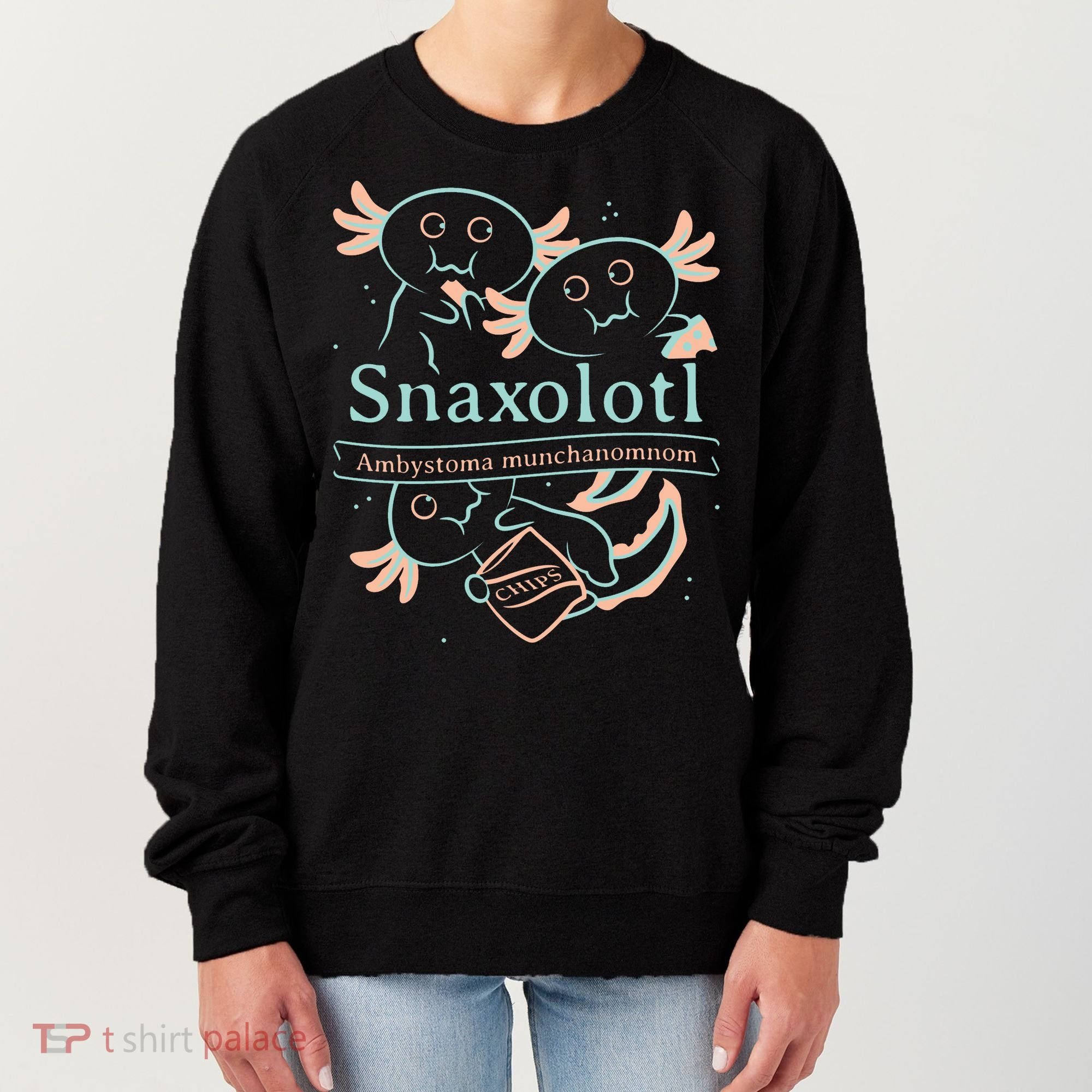 Snaxolotl Cute Axolotl Chips Women's Sweatshirt