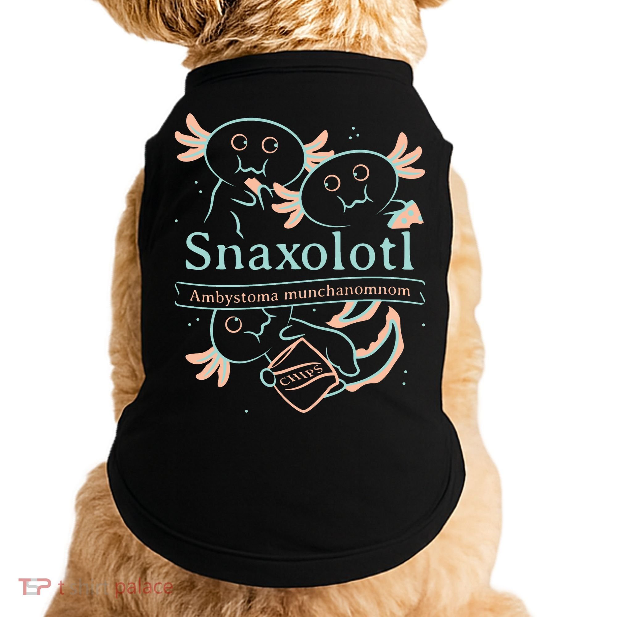 Snaxolotl Cute Axolotl Chips Doggie Tank