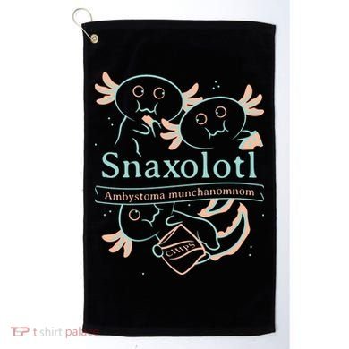 Snaxolotl Cute Axolotl Chips Golf Towel