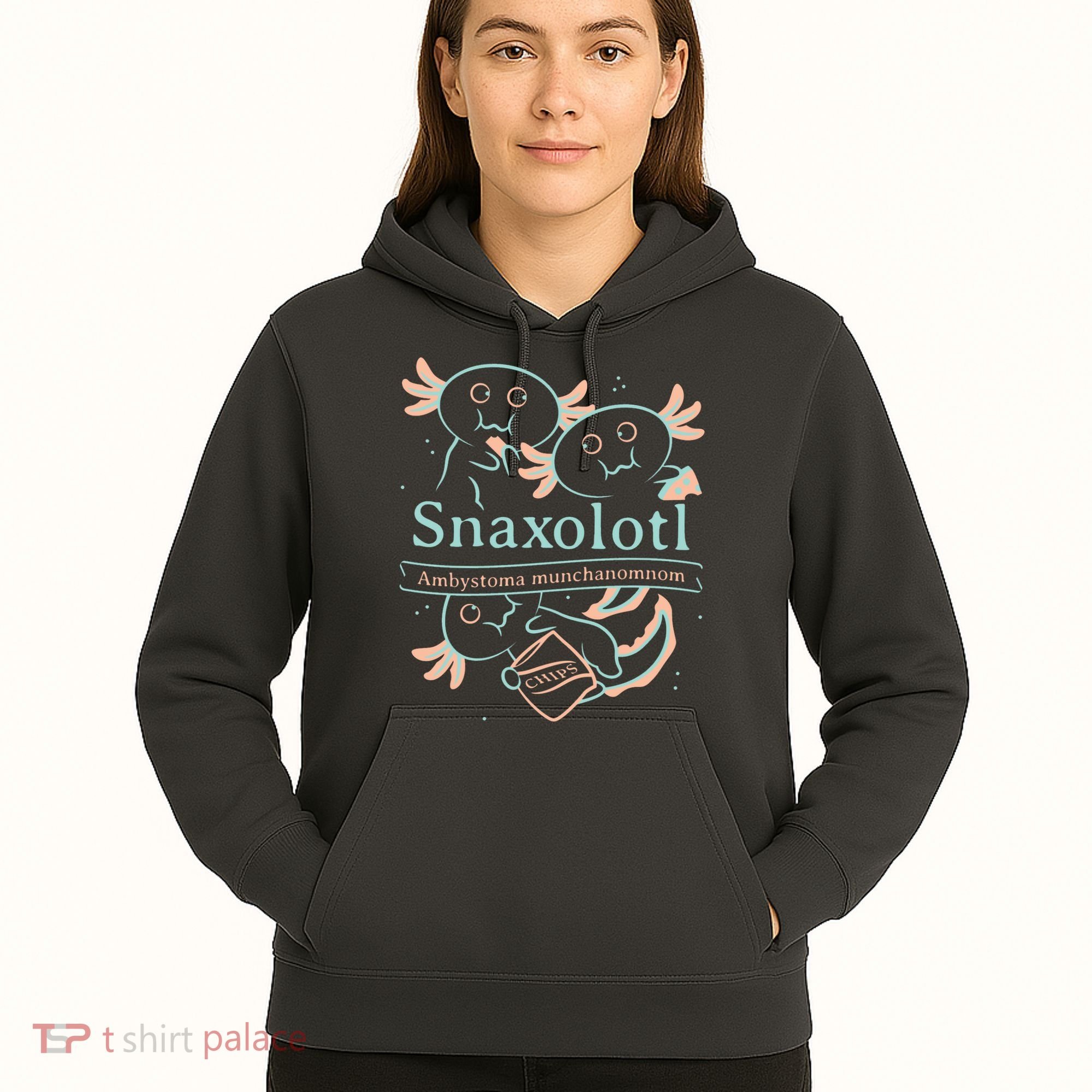 Snaxolotl Cute Axolotl Chips Hoodie