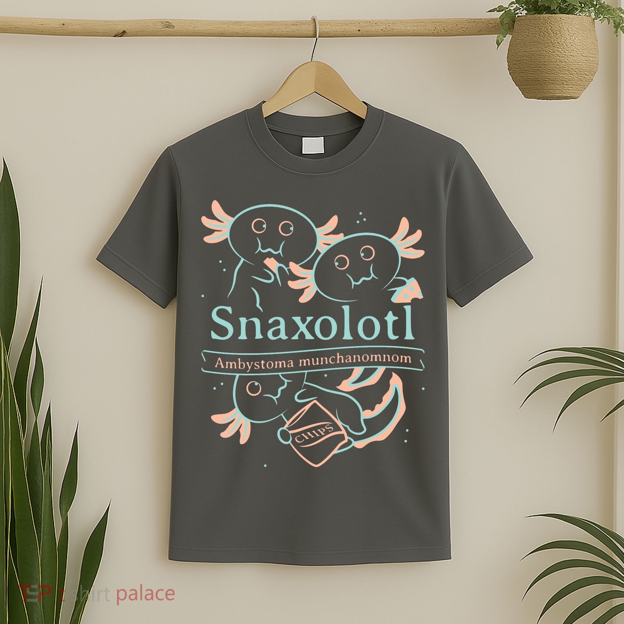 Snaxolotl Cute Axolotl Chips T-Shirt