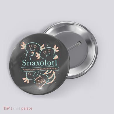 Snaxolotl Cute Axolotl Chips Button