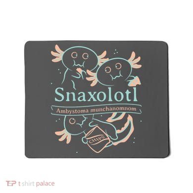 Snaxolotl Cute Axolotl Chips Mousepad
