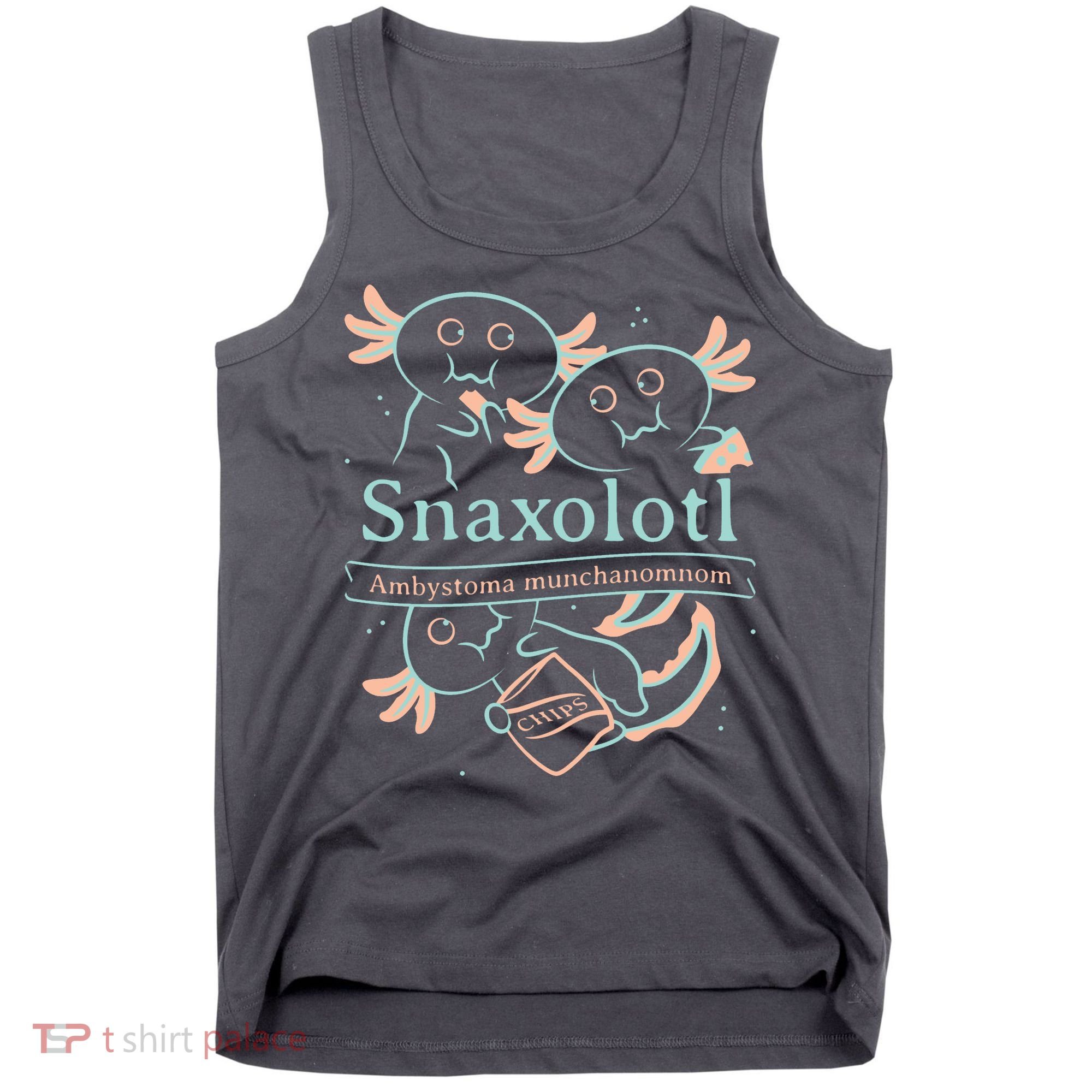 Snaxolotl Cute Axolotl Chips Tank Top