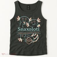 Snaxolotl Cute Axolotl Chips Tank Top thumb 2