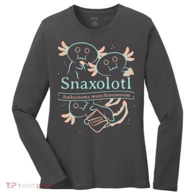 Snaxolotl Cute Axolotl Chips Women's Long Sleeve Shirt