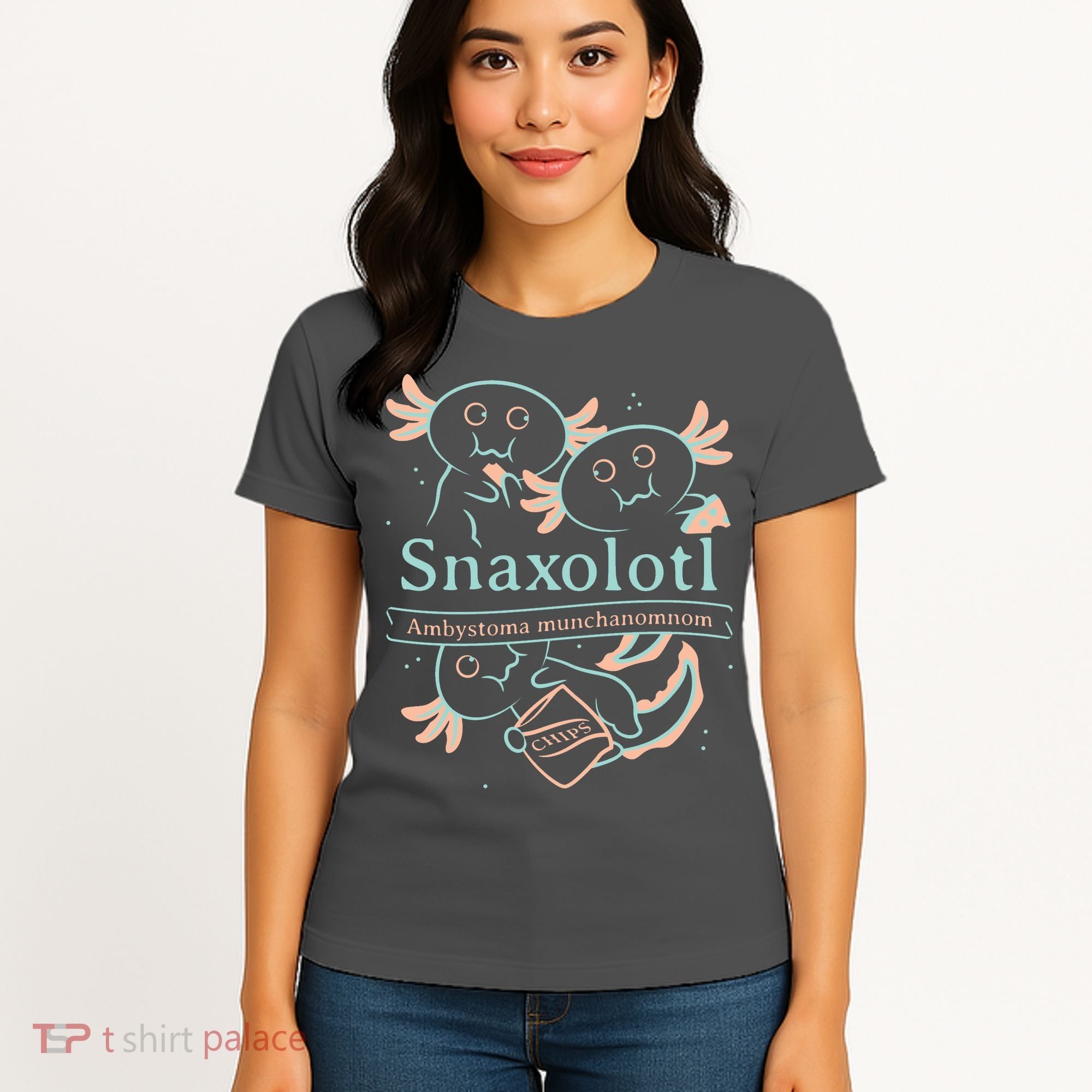 Snaxolotl Cute Axolotl Chips Women's T-Shirt