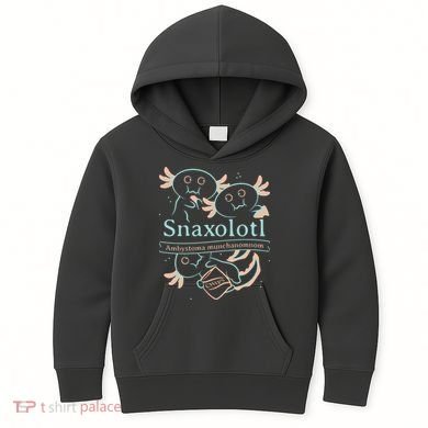 Snaxolotl Cute Axolotl Chips Kids Hoodie