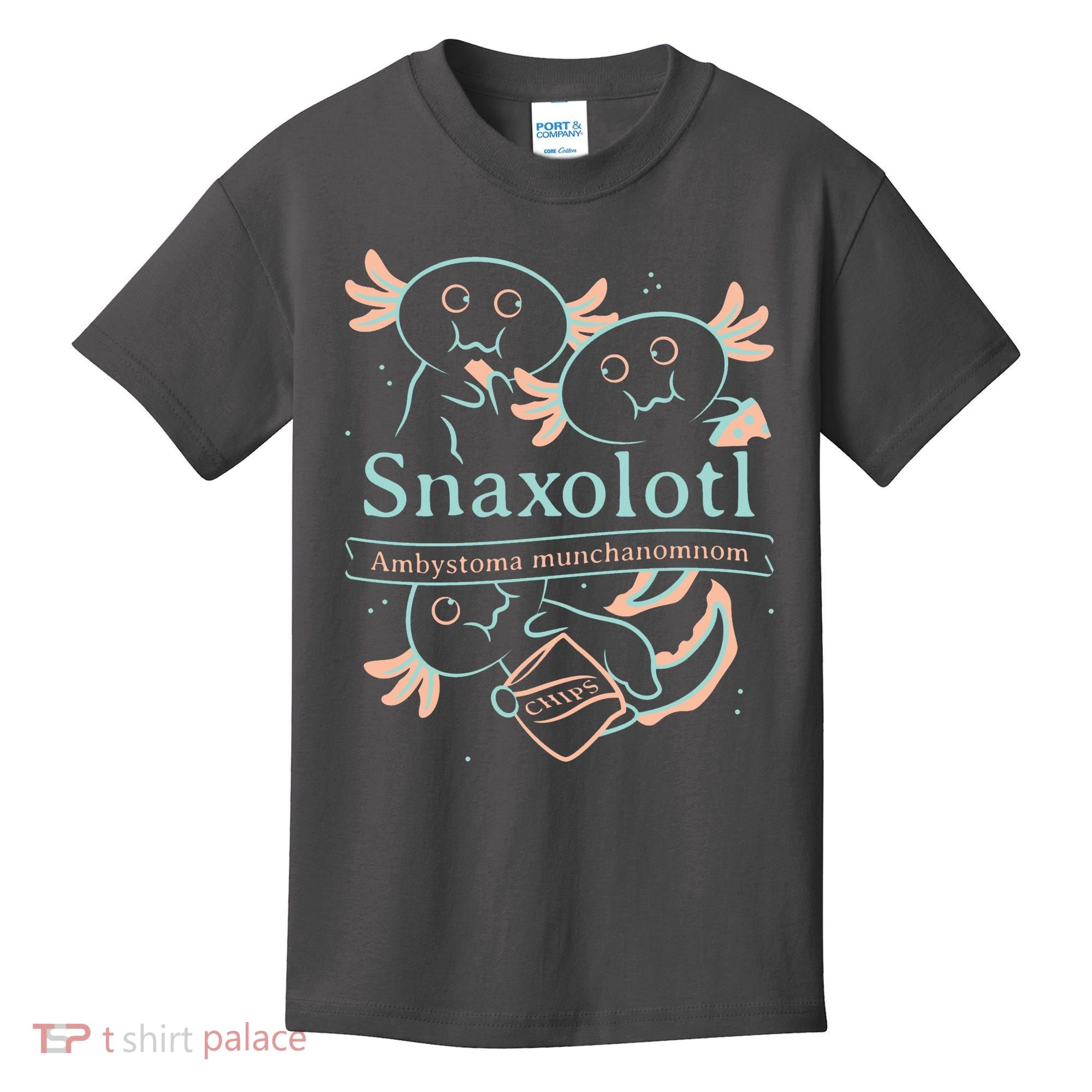 Snaxolotl Cute Axolotl Chips Kids T-Shirt
