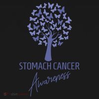 Stomach Cancer Awareness Butterfly Tree Motivational Gift Cute Gift Doggie Tank thumb 4
