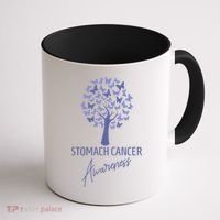Stomach Cancer Awareness Butterfly Tree Motivational Gift Cute Gift Coffee Mug thumb 1
