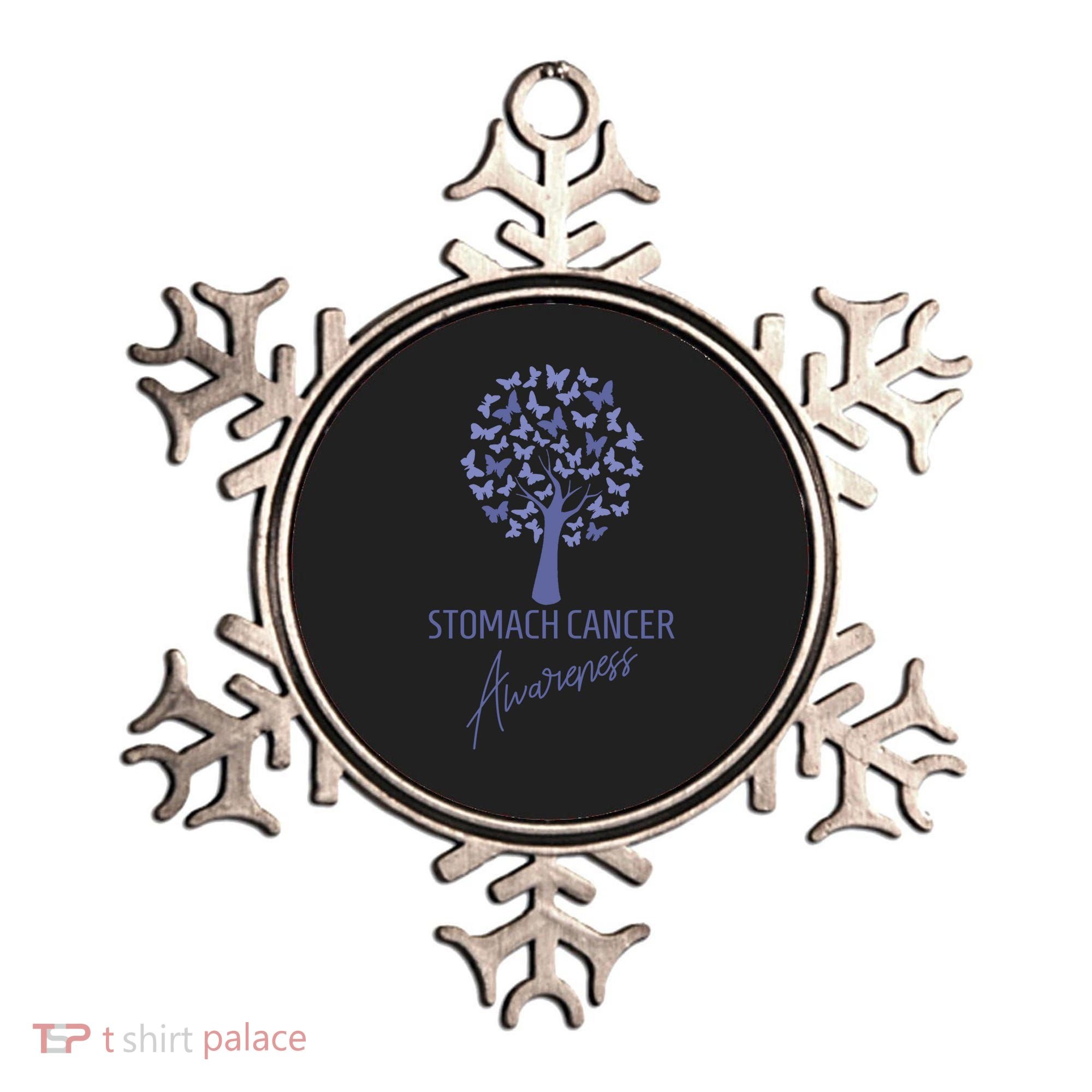 Stomach Cancer Awareness Butterfly Tree Motivational Gift Cute Gift Ornament
