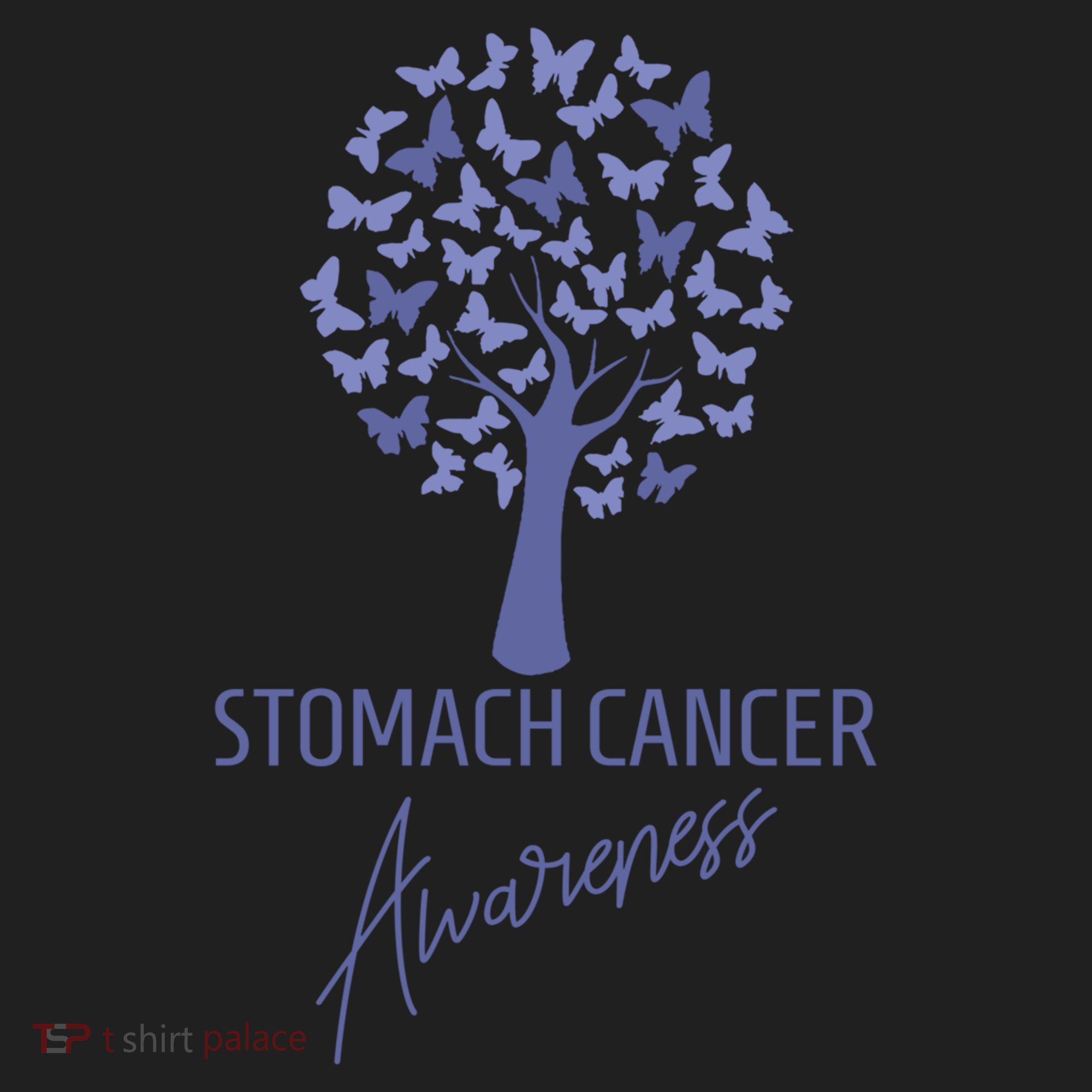 Stomach Cancer Awareness Butterfly Tree Motivational Gift Cute Gift Hat