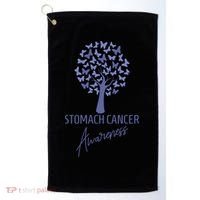 Stomach Cancer Awareness Butterfly Tree Motivational Gift Cute Gift Golf Towel thumb 0