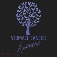 Stomach Cancer Awareness Butterfly Tree Motivational Gift Cute Gift Golf Towel thumb 3