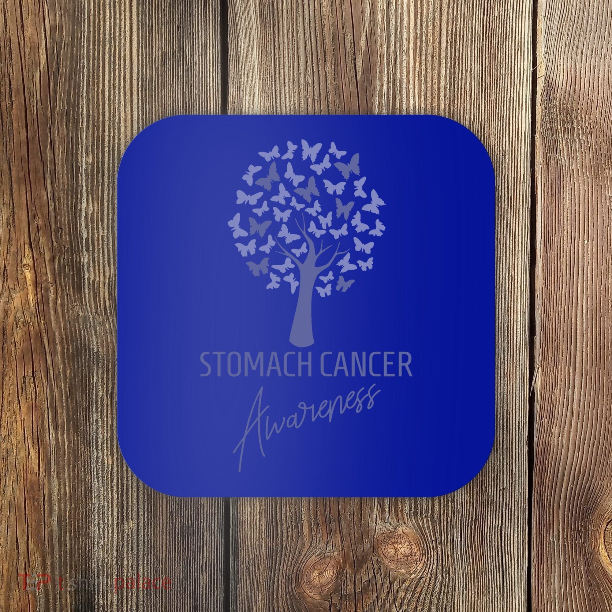 Stomach Cancer Awareness Butterfly Tree Motivational Gift Cute Gift Coaster